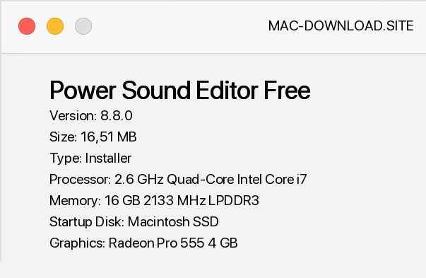 free mac sound editor